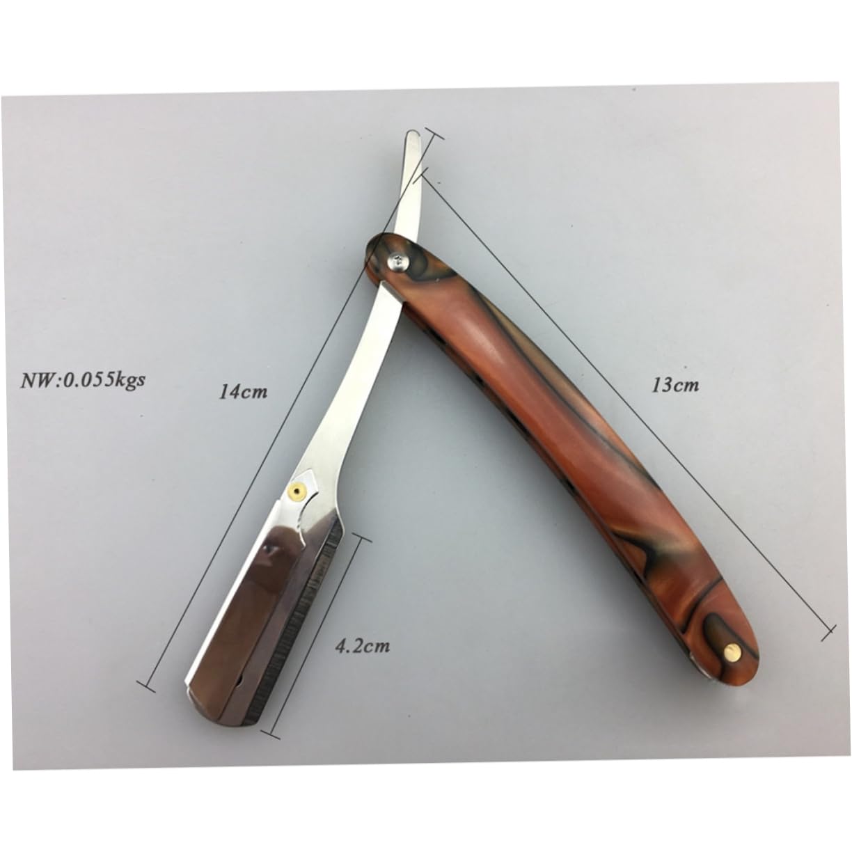 NOLITOY Razor Holder for Men's Razors Safe Shaving for Beard Sideburns Short Fine Hair Portable Barber for Home Travel