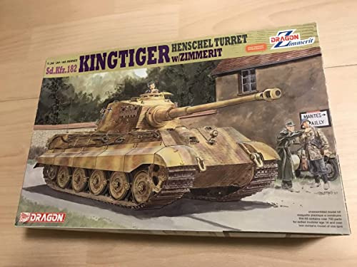 ドラゴン 135 Sd.Kfz.182 キングタイガー ヘンシェル砲塔 ツィンメリットコーティングのサムネイル