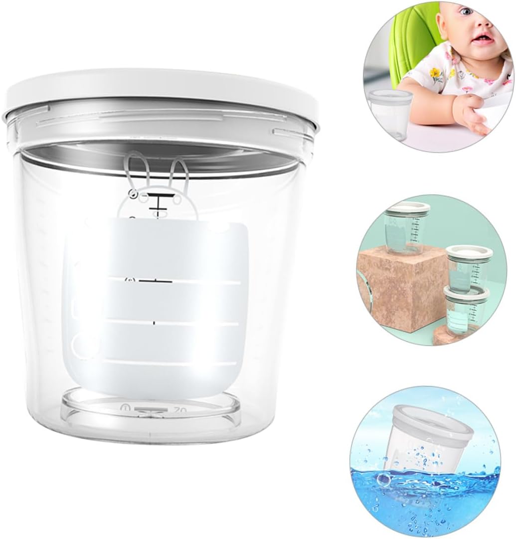 BESPORTBLE Portable Formula Dispenser Milk Powder Container for Travel Sealed Snack Storage Box for Formula Candy and Dry Food Easy to Clean and Carry