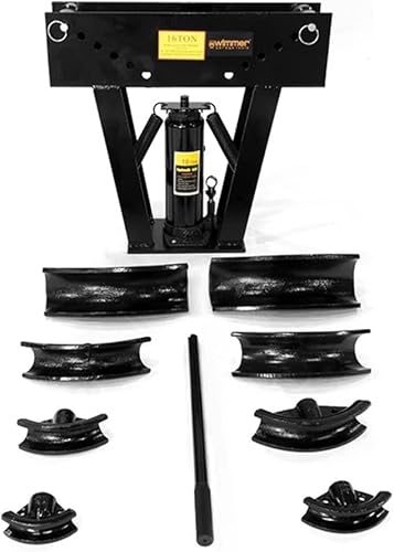 16 toneladas (12" - 3") hidráulico tubo doblador de tubo de escape herramienta de flexión de 8 troqueles