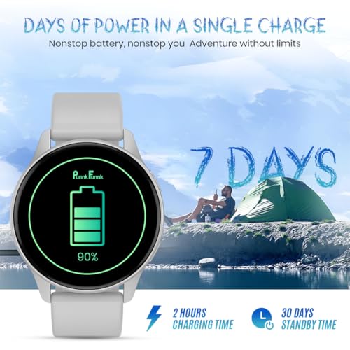Image of PunnkFunnk Active 2 Smartwatch with 1.39 inch HD Round Display, Bluetooth Calling, Heart Rate & SPO₂ Monitor, 100+ Sports Modes, IP67, Long Battery Life for Men & Women (Grey)