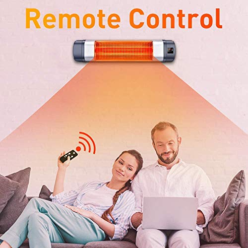 TRUSTECH Patio Heater Adjustable 1500W Infrared Heater, Electric