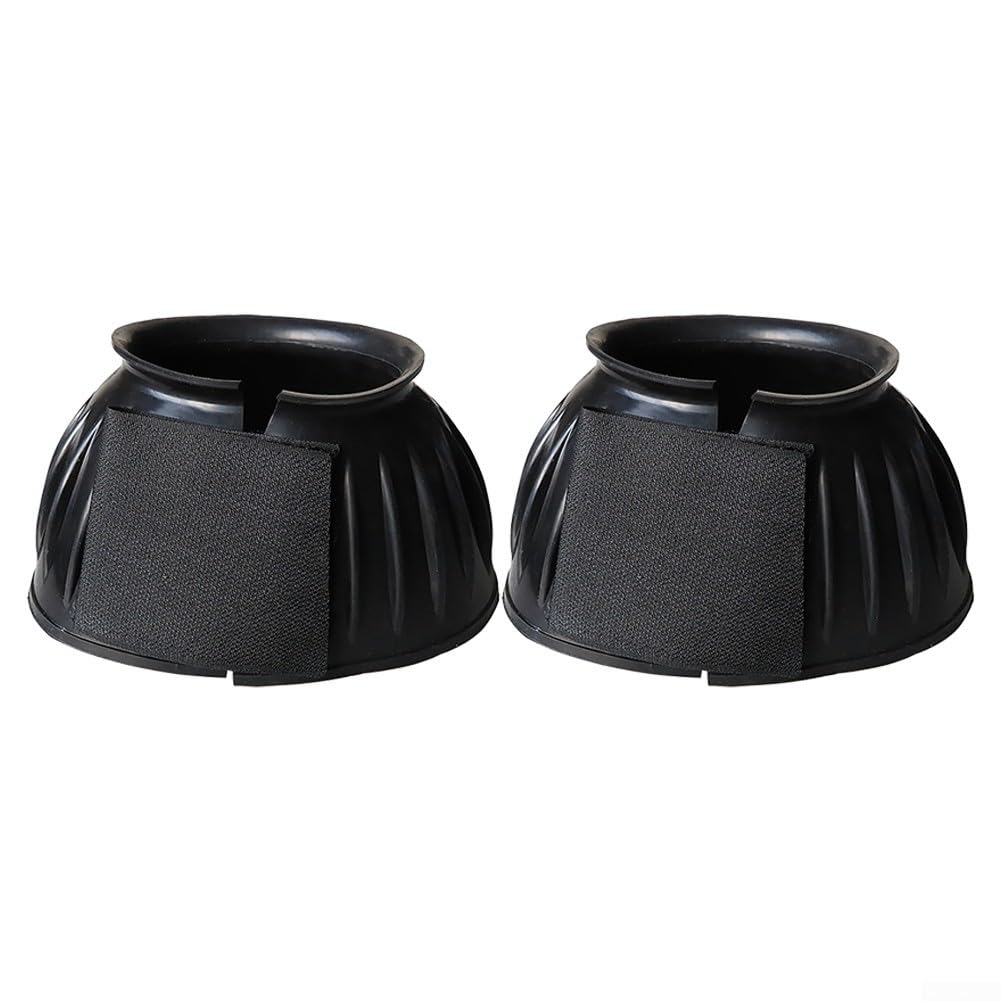 Juego de Protectores de Cascos de Goma Flexibles para Caballos Que proporcionan Acolchado y Estabilidad (XL)