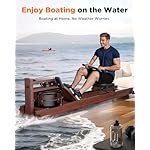 YOSUDA Water Rowing Machines for Home Use- Foldable Rower Machine 400LBS Weight Capacity with Dedicated Monitor & Bluetooth APP, Comfortable Seat - Image 4