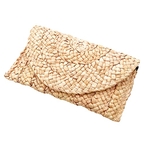 Lytosmoo Straw Purses For Women Summer Beach Straw Clutch Purses Handmade Shoulder Handbag Clutch Envelope Wallet #TOP2