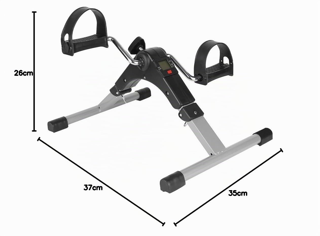 Mini-Heimtrainer Fahrrad, Fitnessgerät für Zuhause, Arm und Beintrainer Fitnesstrainer, Hometrainer Bewegungstrainer mit LCD-Monitor und Einstellbarem Widerstand