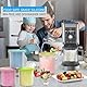 Cong.Lai 4er-Set Creami Behälter für die Ninja Creami Eismaschine - Tubs Zubehör mit Neoprenhülle für NC301 NC300 NC299AMZ-Serie, BPA-frei, Spülmaschinenfest, Auslaufsicher - Wiederverwendbar