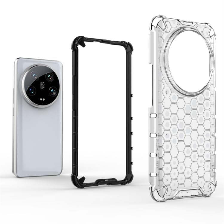 Image of Hard PC Back Case Cover for Xiaomi Mi 14 Ultra 5G Anti Slip Ultra Thin Shockproof Reinforced Corners (Polycarbonate|Transparent)