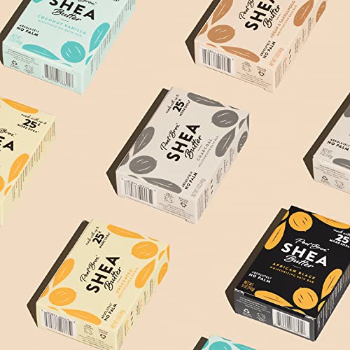 Peet Bros. Shea Butter Bar Soap - Coconut Vanilla Moisturizing Soap Bar - Vegan, Palm Oil-Free Soap Bar - Up To 25X More Shea Butter - No Artificial Fragrances - Made In Usa - 5 Oz - Pack Of 6 #TOP3