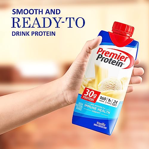 Premier Protein High Protein Shakes Vanilla 6 Pack In The Award Box Packaging 11 Fl. Oz Each #TOP2