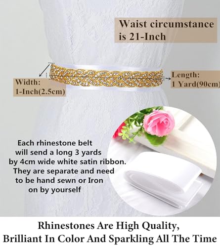 Wedding Belt Rhinestone Applique Crystal Rhinestone Trim 1 Yard Wedding Dress Belt Girls Beaded Sash Belt3