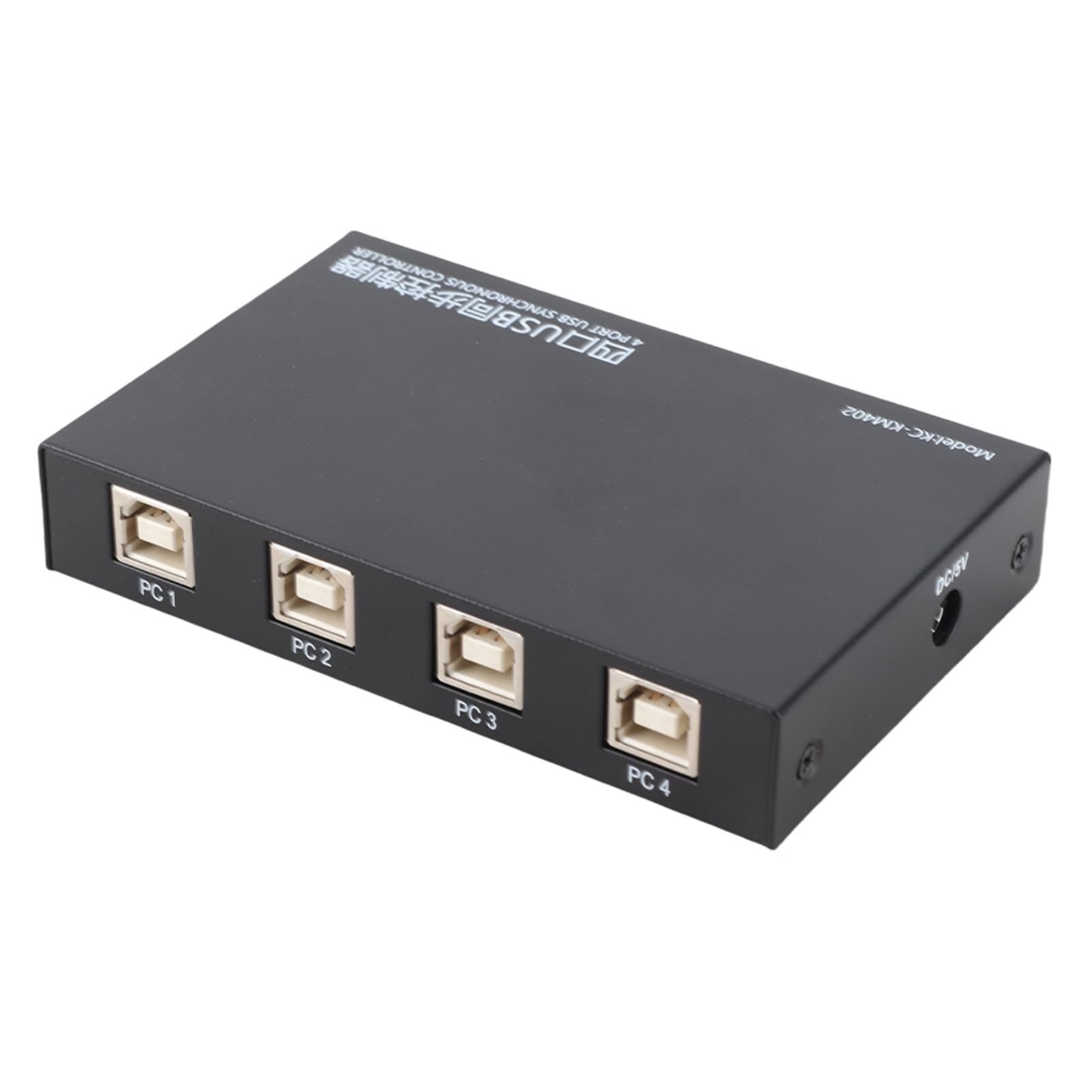 Contrôleur Synchrone de Souris et Clavier à Quatre Ports USB2.0, Installation Facile, Plug and Play, Commutation de Raccourcis Clavier, Synchronisation du la Sou