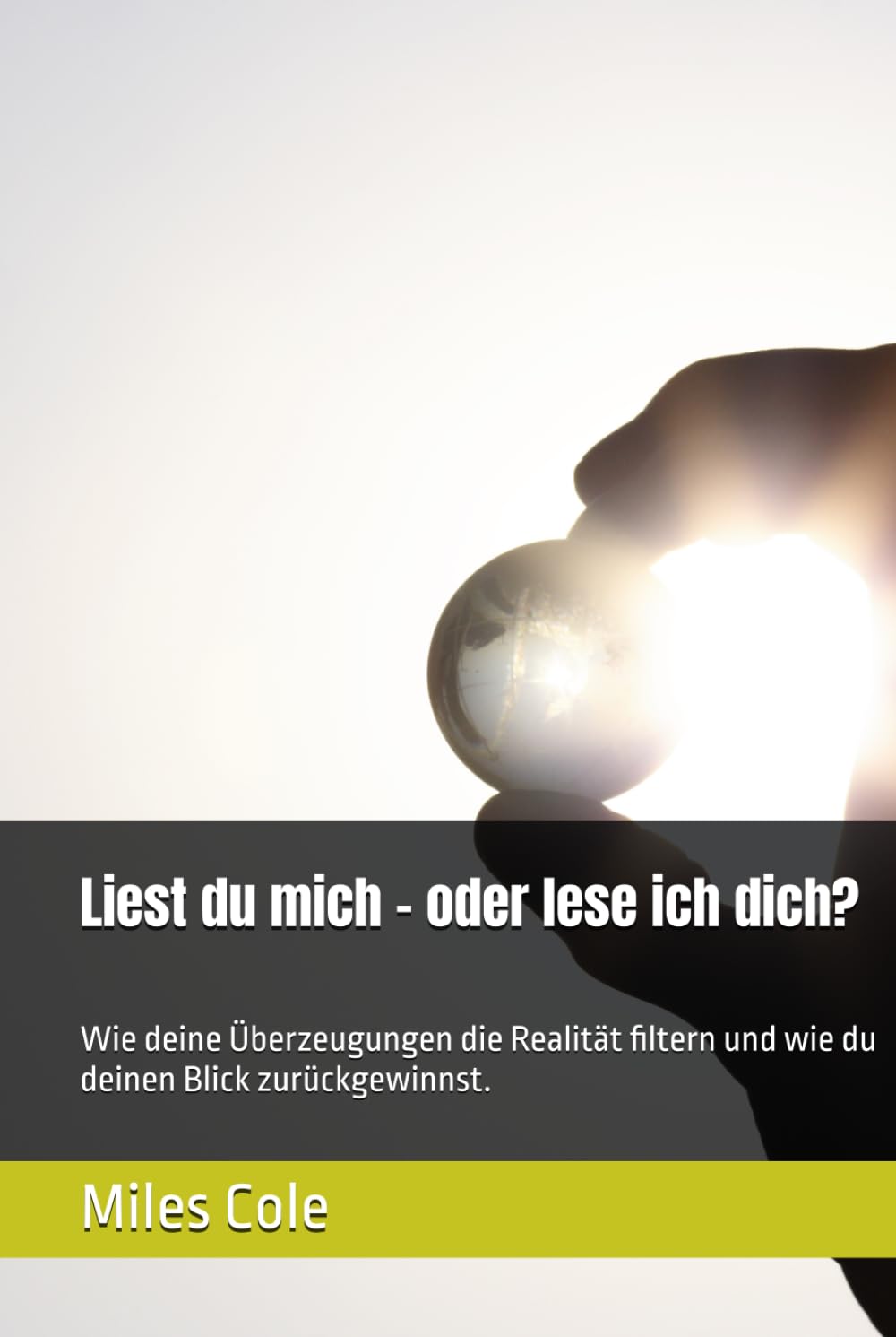 Liest du mich – oder lese ich dich?: Wie deine Überzeugungen die Realität filtern und wie du deinen Blick zurückgewinnst.