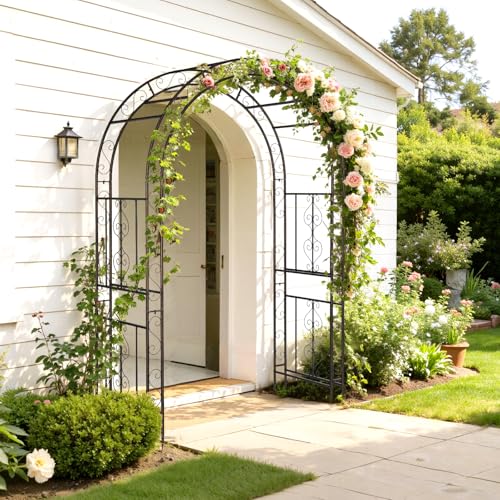 image for VINGLI Garden Arbor, Double Layer Arch Archway for Wedding Ceremony Pa
