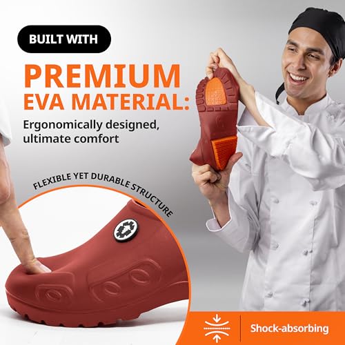 Image of YUNGPRIME Men's and Women's Slip-Resistant Work Shoes - Nursing - Chef Shoes