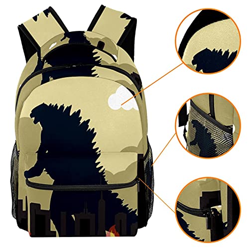 Sac à dos pour filles et garçons ado avec motif dinosaure