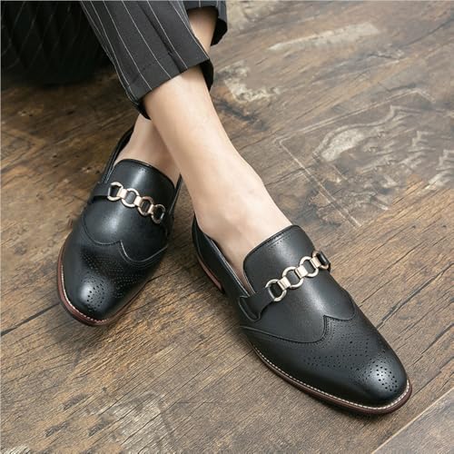 Dress Shoes for Mens Synthetic Pu Leather Fashion Slip-on Breathable Casual Non Slip Shoe4