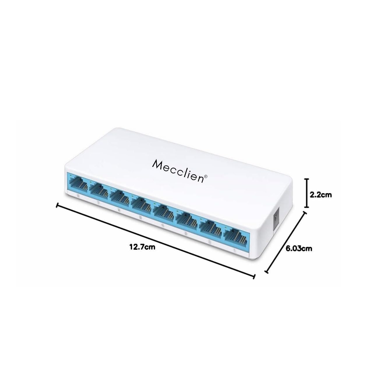8-Port 10/100Mbps Desktop Ethernet Switch – Auto MDI/MDIX, Plug & Play, Ultra-Compact Design, Expand Your Network with RJ45 Ports