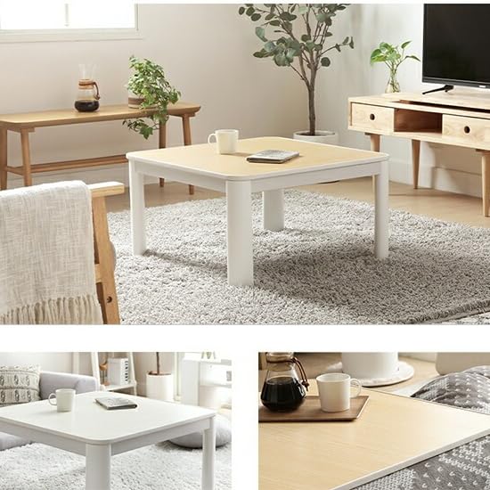 Amazon.co.jp : こたつテーブル 正方形 75cm こたつ センター ロー