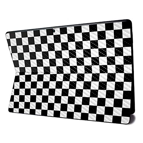 Image of MightySkins Carbon Fiber Skin for Microsoft Surface Pro X - Check | Textured Carbon Fiber Finish | Easy to Apply, Remove, and Change Styles | Made in The USA