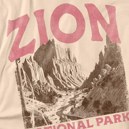 Zion National Park Vintage Unisex Adult T Shirt2