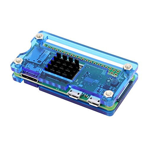 Image of REES52 Raspberry Pi Zero /2W Starter Kit for Raspberry Pi Zero W and Pi Zero 1.3 (Acrylic Blue)