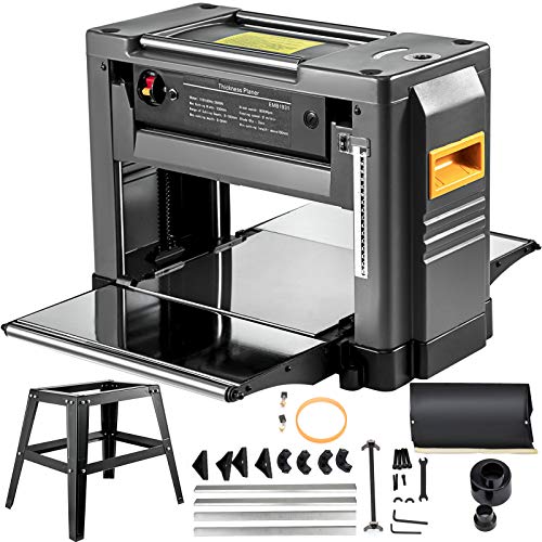 Mophorn Thickness Planer 12.5 inch Thickness Planer Woodworking 1800W Double Cutter Benchtop Thickness