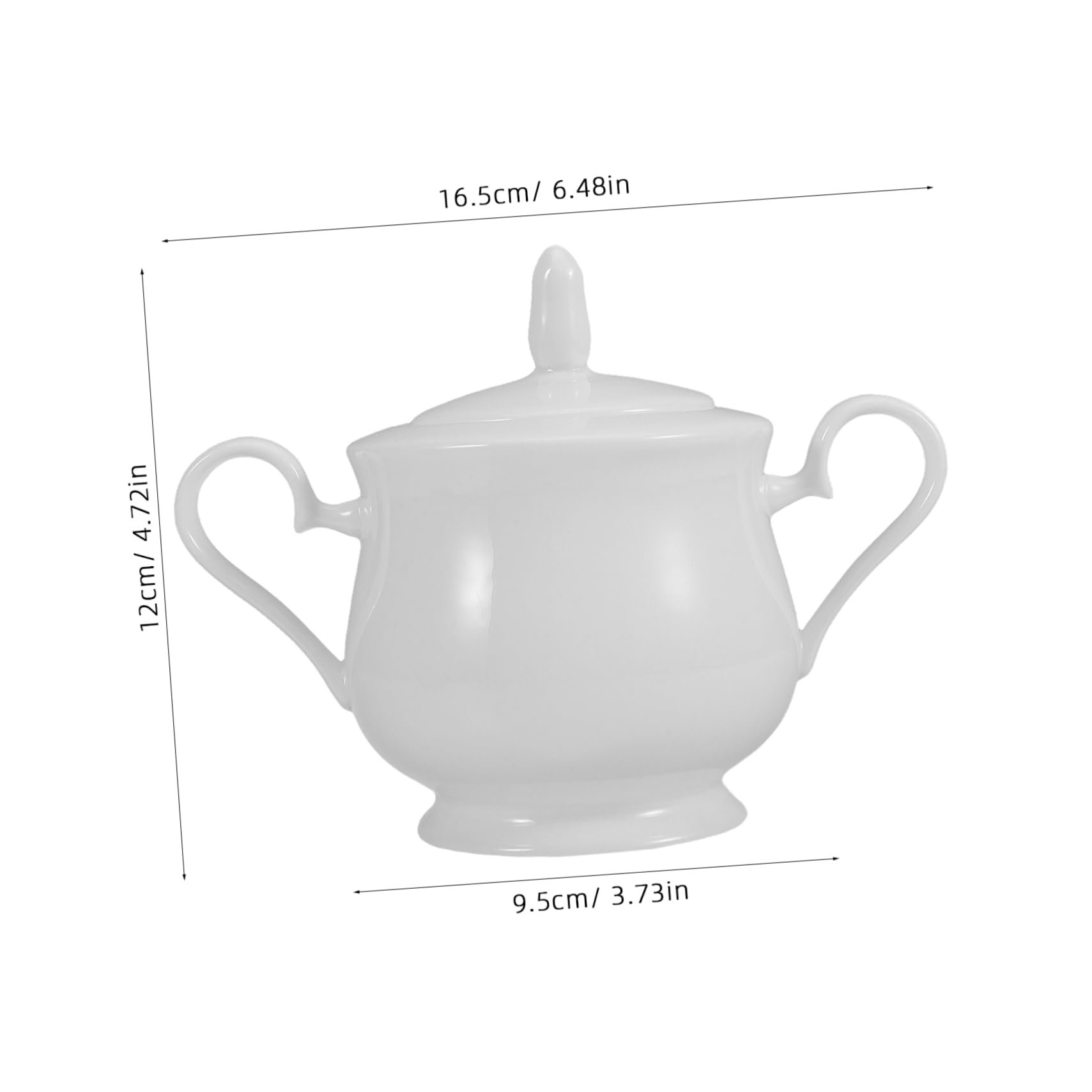 GRIRIW Stylish Small Sugar Container Ceramic Sugar Bowl Airtight Lid for Freshness for Home Decor