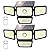 3000LM Solar Lights outdoor, 4 Adjustable Heads Solar Motion Sensor Lights with 283 LED, IP65 Waterproof Solar Security Wall Lights, Remote Control Flood Lights for Graden, Outside, Backyard 2 Pack