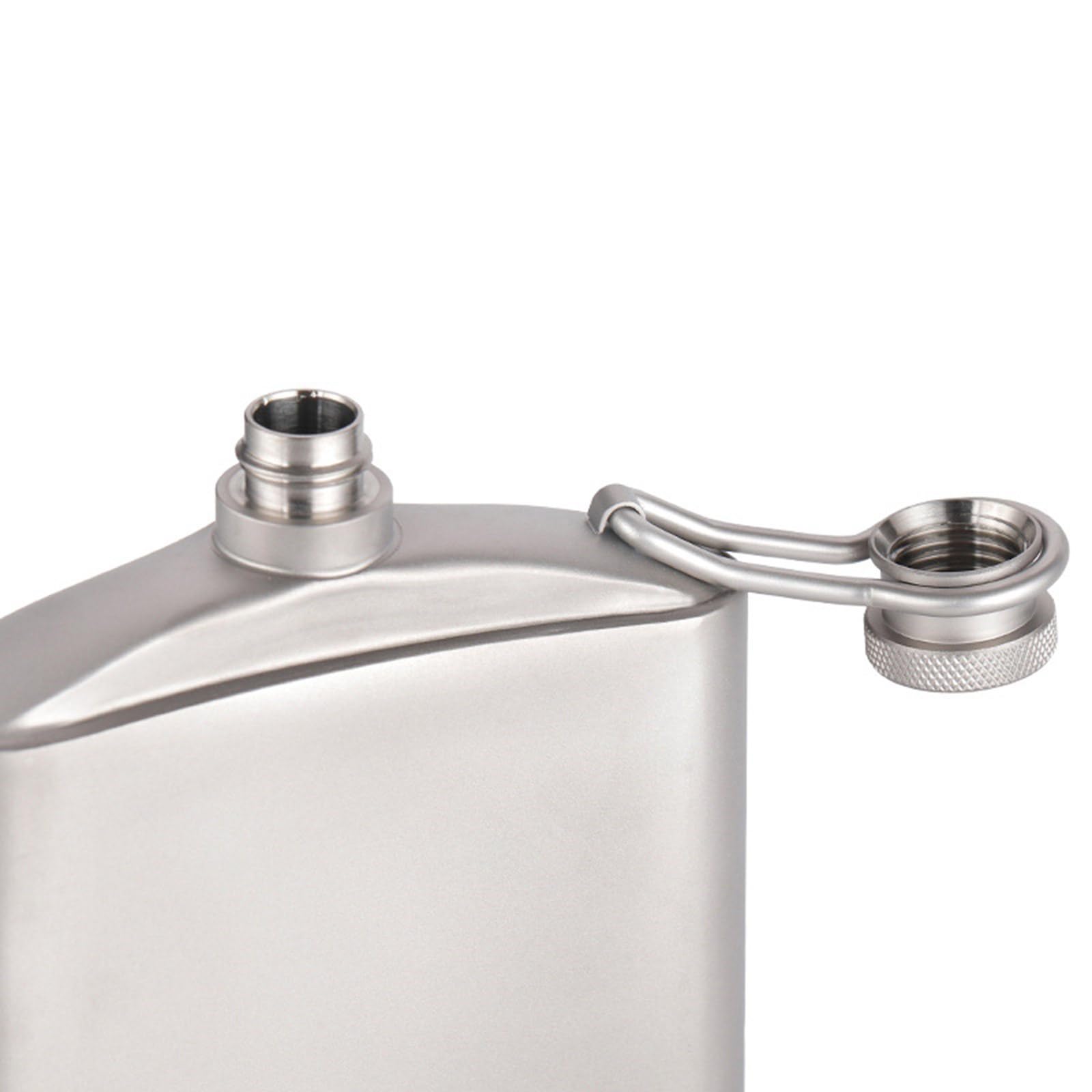 Flasque portable 260 ml/200 ml avec bouchons à vis pour le camping et les aventures en plein air