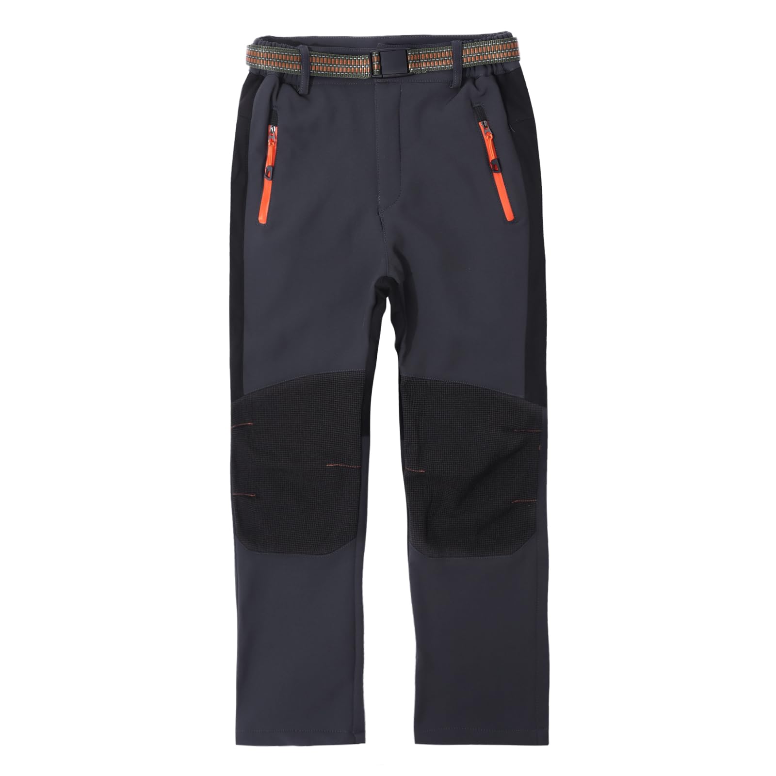 LHHMZ Pantalones de Invierno para Exteriores de Invierno con Forro Polar cómodo para niños, Pantalones de Senderismo para niños y niñas con Nieve cálida