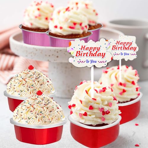 50PCS-Heart-Shaped-Cake-Pans-with-Lids-35oz100ml-Valentines-Day-Mini-Heart-Cake-Pan-Aluminum-Cake-Pans-Reusable-Foil-Cake-Pan-for-Mothers-Day-Weddings-and-Birthdays-25Pcs-Pink25Pcs-Red