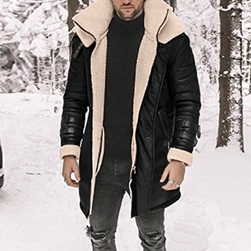Mens Fall Jackets Long Zip Front Outer Coat - image 2