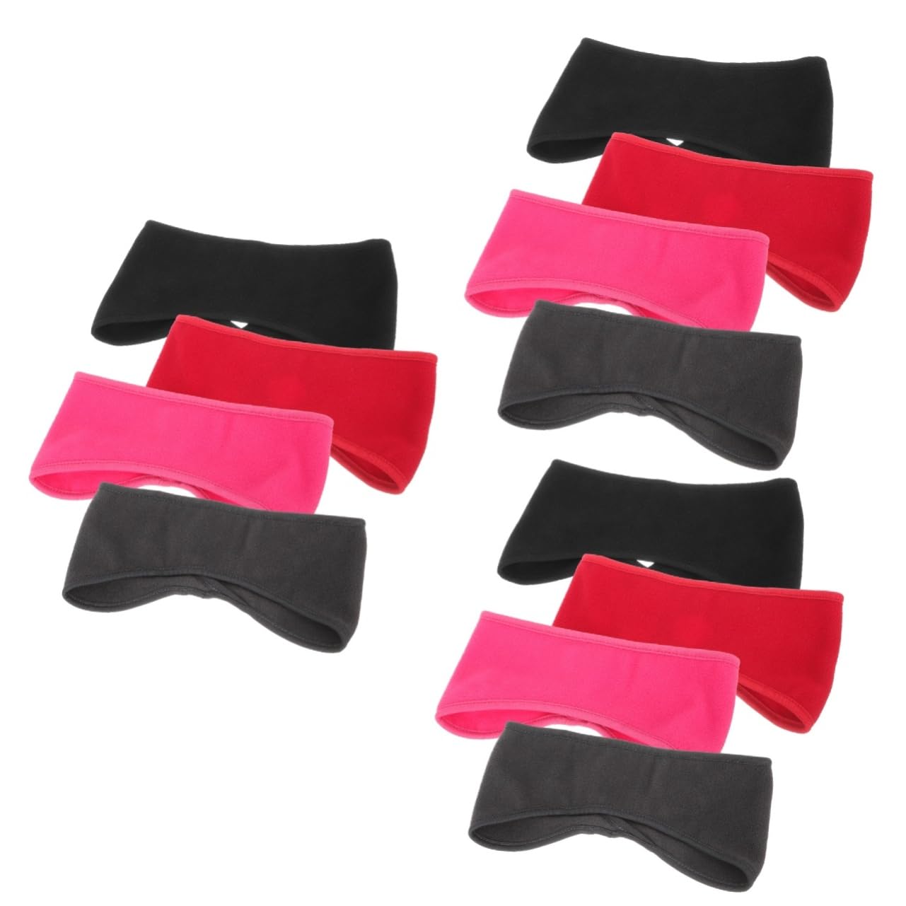 SOIMISS 12pièces Bandeaux De Protection Écouteurs Anti-vent Pour Cyclisme Et Course Confortables Et Réutilisables Doublure Polaire