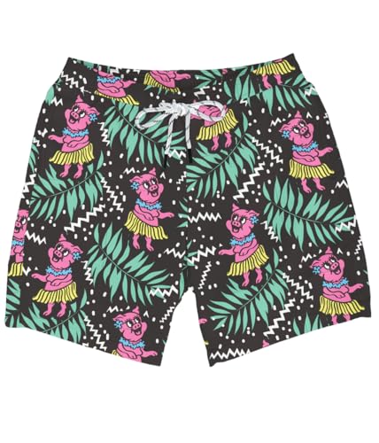 Maillot de bain cochon noir Tipsy Elves taille M avec doublure compression confortable