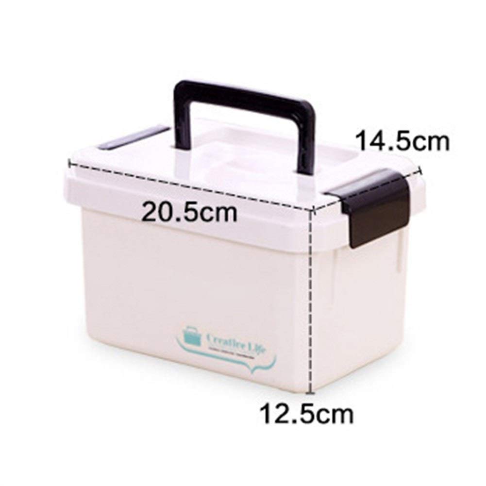 MRKU Cassetta di Pronto Soccorso per la Famiglia, armadietto Porta medicinali Portatile, Organizer per la casa, Multistrato, Grande, Medio e Piccolo, per Neonati
