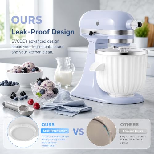 Image of GVODE Ice Cream Maker Attachment for KitchenAid Stand Mixers