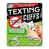 Texting Cuffs – Thumb Cuffs for Serial Texting Funny Gag Gifts for Teens and Tweens Funny Cell Phone Gifts Millennial Gifts Cuffs with Keys Handcuff Keychain by Gears Out