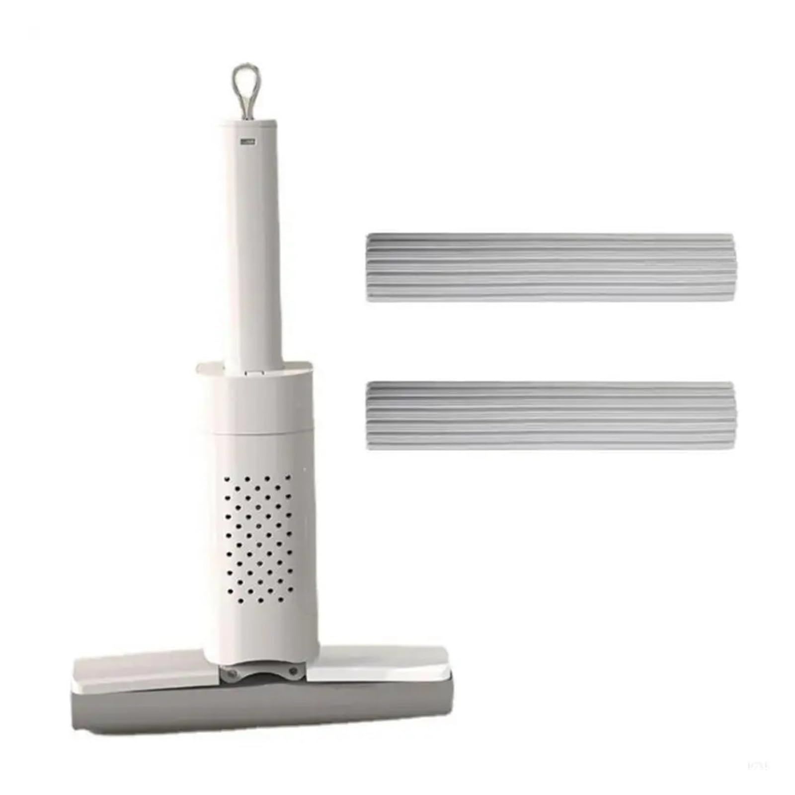 Mini-Klappwischer, vielseitiger Nass-/Trockenabzieher für Fenster- und Haushaltsreinigung, ideal für Badezimmer, Küche und Schreibtischoberflächen, kompakt und effizient (Orange)