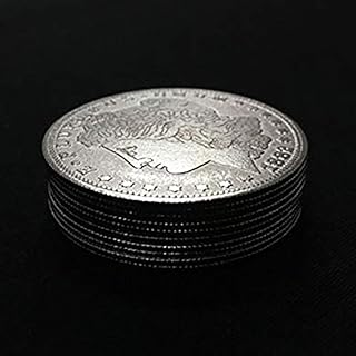 Enjoyer Palming Coins(Morgan Version) Magic Tricks Coin Magic Gimmick Magician Accessories Stage Props ,10Pcs/Lot