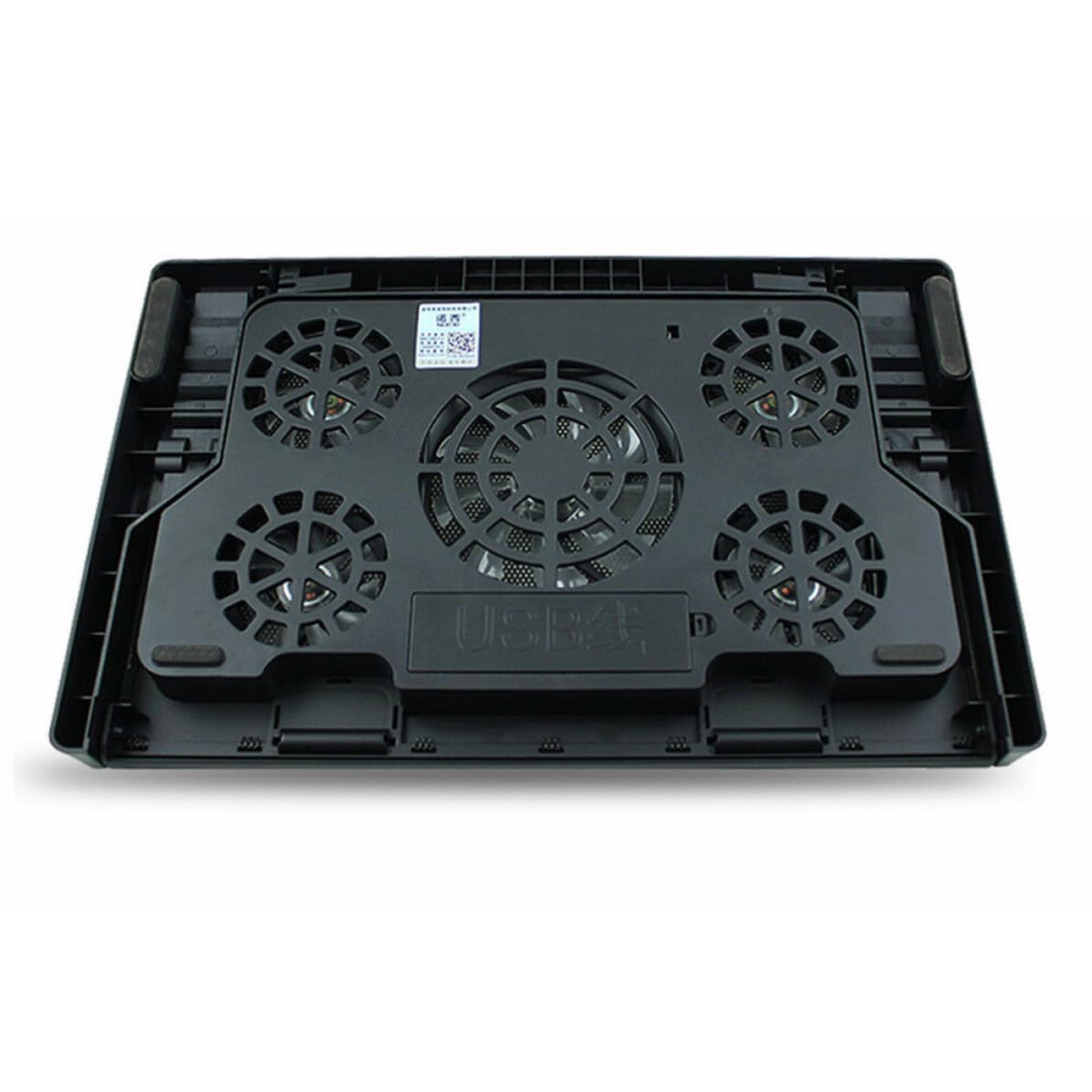 5 Ventiladores Base Enfriadora Metálica para Computadora Portátil