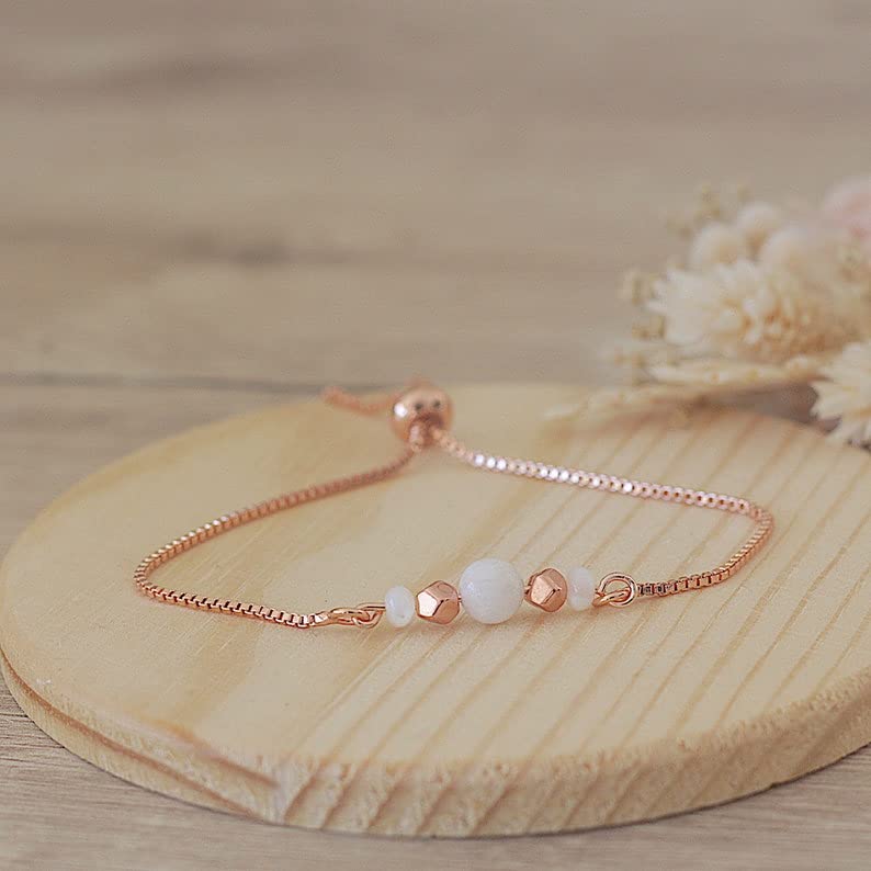 Bracelet fertilité maternité pierre de lune cadeau maman femme enceinte désir grossesse