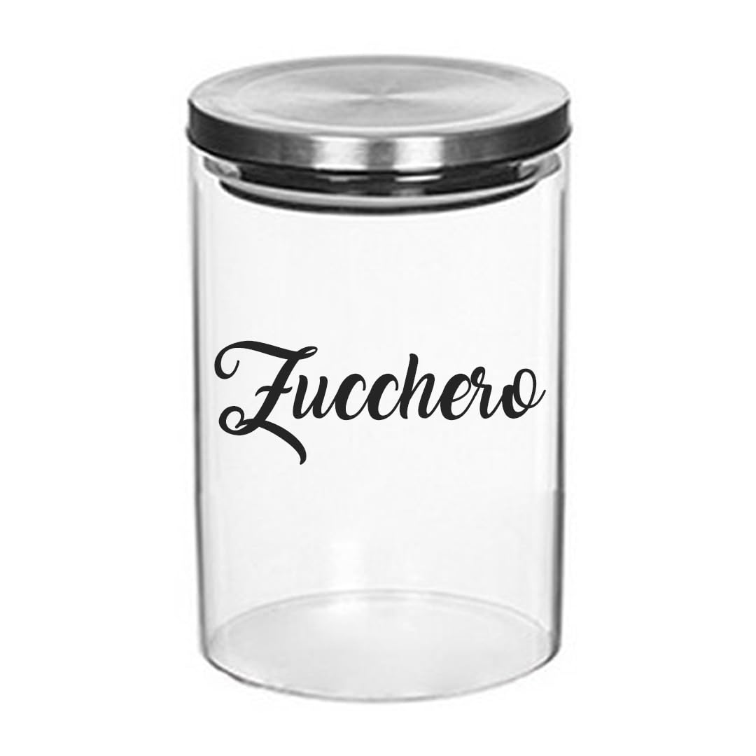 Set 3 Barattoli In Vetro Per Sale, Zucchero E Caffè - Con Coperchio In Legno, Personalizzabili - Foto 8