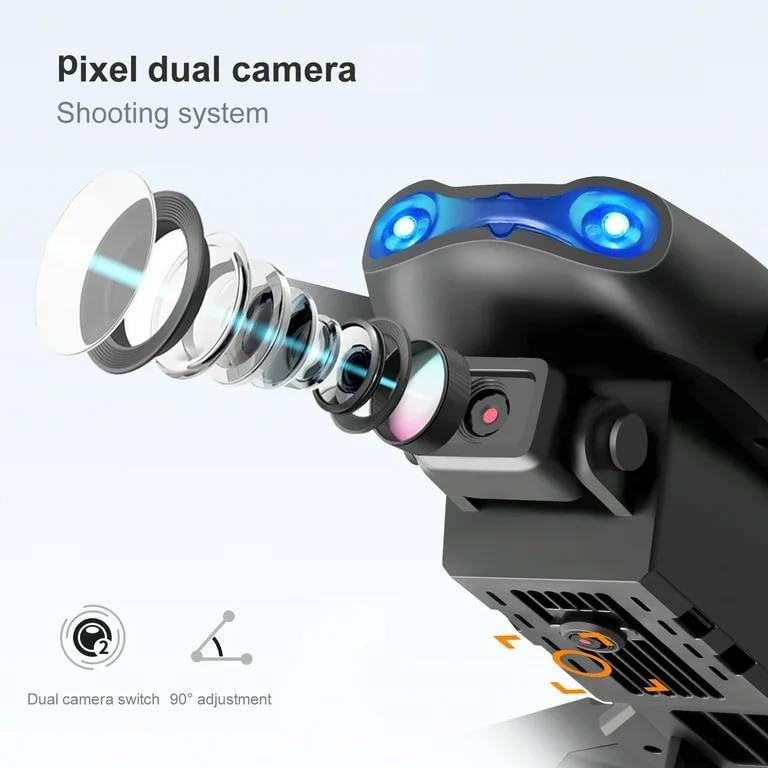 Image of BrUsHlEsS-fOlDaBlE-DrOnE-WiTh-hQ-WiFi-cAmErA-ReMoTe-cOnTrOl-fOr-kIdS-QuAdCoPtEr-wItH-GeStUrE-SeLfIe-fLiPs-bOuNcE-MoDe-aPp-oNe-kEy tAkE-OfF (E99)
