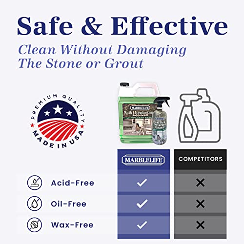 Marblelife 41160 Intercare Marble And Travertine Cleaner, Natural Stone & Terrazzo Liquid Cleaner, Shower & Tile Surface Care thumb #3