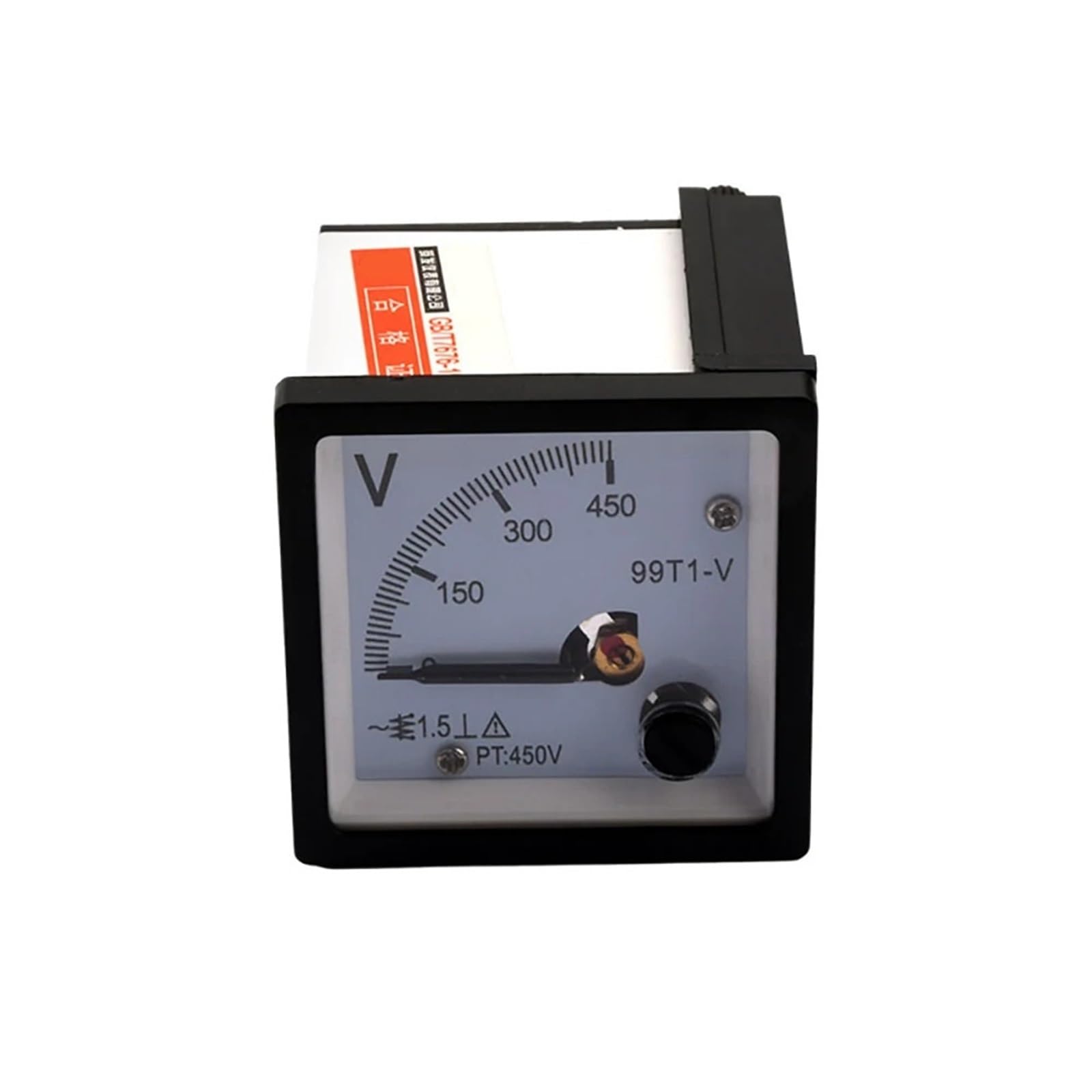 Voltmetro analogico, Voltmetro analogico da pannello 99T1-V AC DC 0-450V Gamma 48x48mm(Dc)