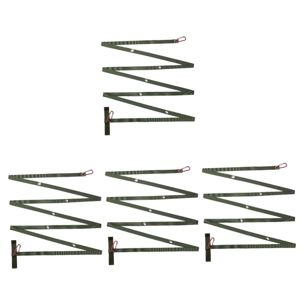 TOPBATHY 4sets Cinghie Per Multifunzionali Cinghie Da Campeggio Antivento Filo Stendibiancheria Resistente All Usura Per Esterni e Interni Per Viaggi e Attività Outdoor