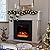 oneinmil 43" Electric Fireplace with Mantel, Farmhouse TV Stand with 18’’ Electric Fireplace Heater, 3D Realistic Flame, Fireplace for Bedroom, Living Room, White