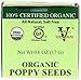 Spicely Organic Poppy Seed, 0.6 Ounce (Pack of 6)