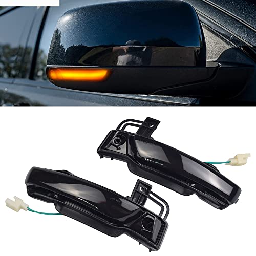 Hacreyatu Dynamic LED Sequential Side Mirror Turn Signal Light Blinker Indicator For Jeep Grand Cherokee WK2 2011-2020